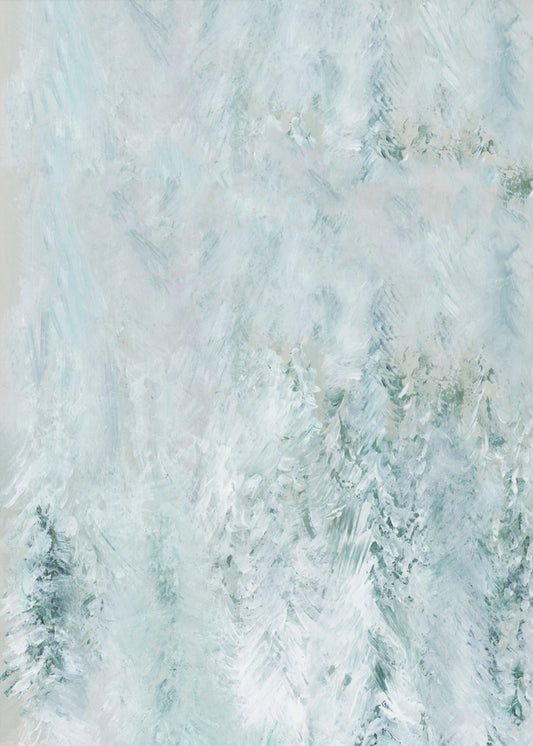 Winter White Forest Scene 1 | Poster