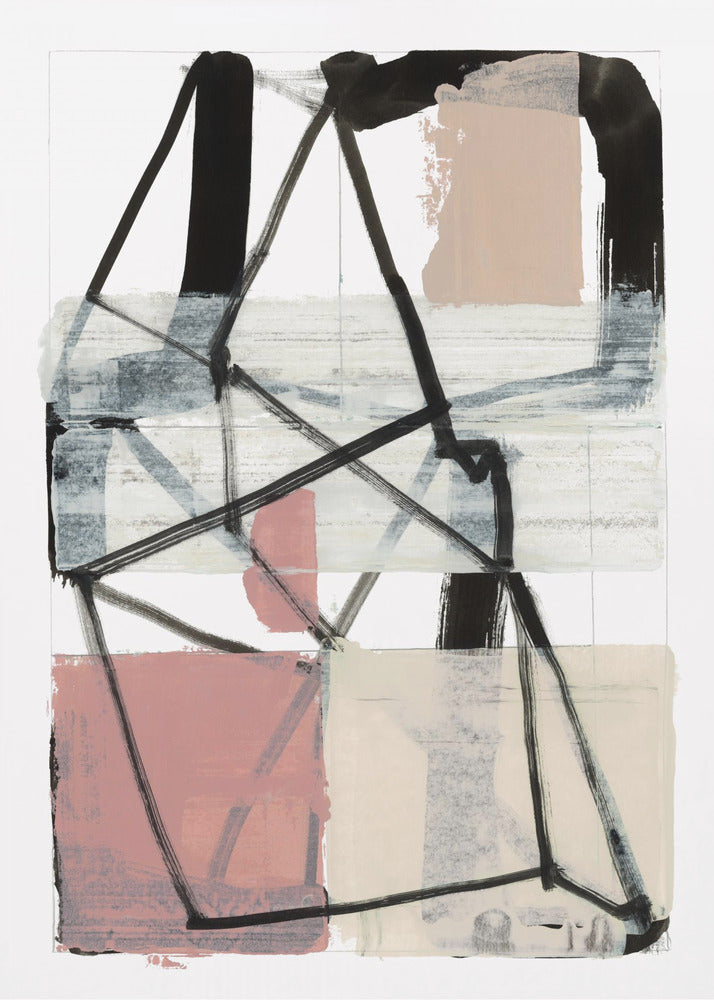 Line Art Patchwork Print No 1 | Canvas