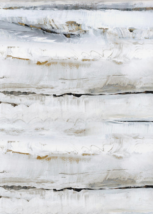 Abstract Soft Whites 3 | Poster
