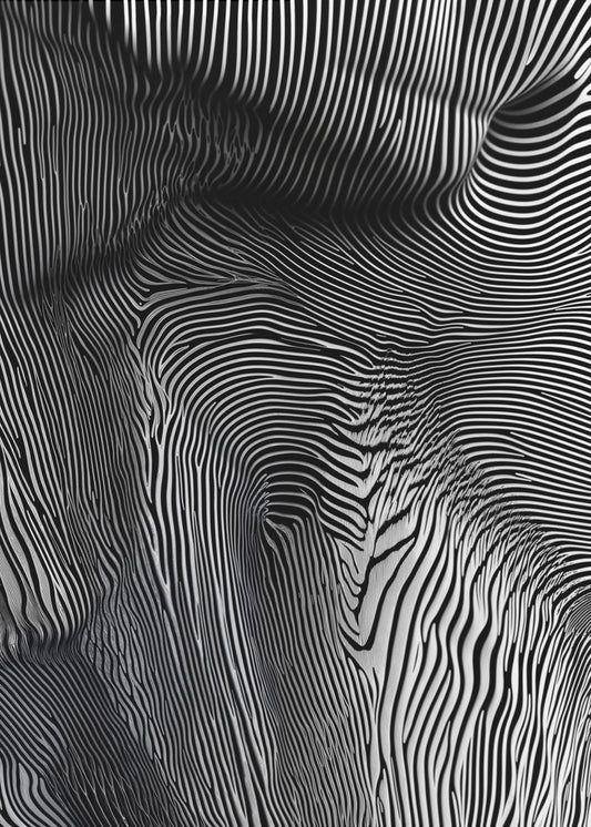 Zebra Flowform | Canvas
