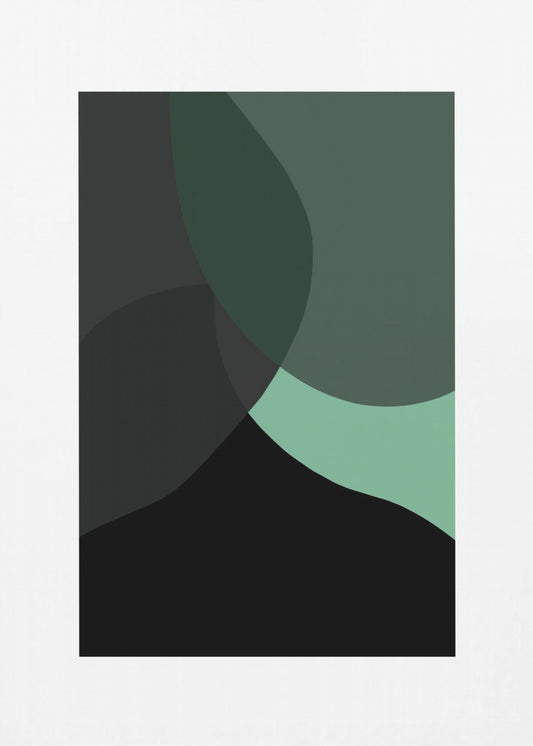 Abstract Black Shapes 3 | Canvas