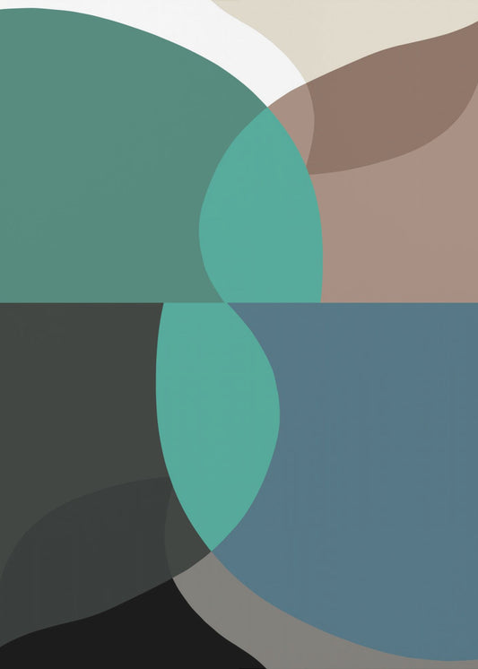 Abstract Shapes Art Print No 2 | Canvas