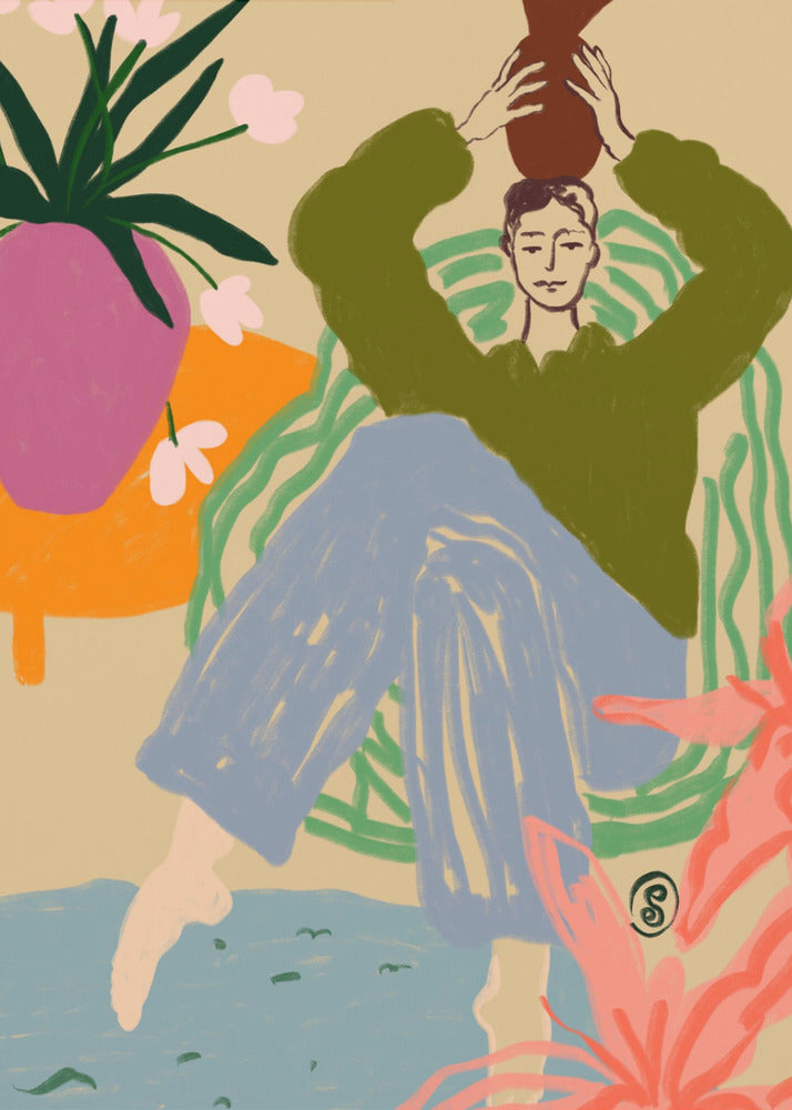 Woman With a Vessel | Poster