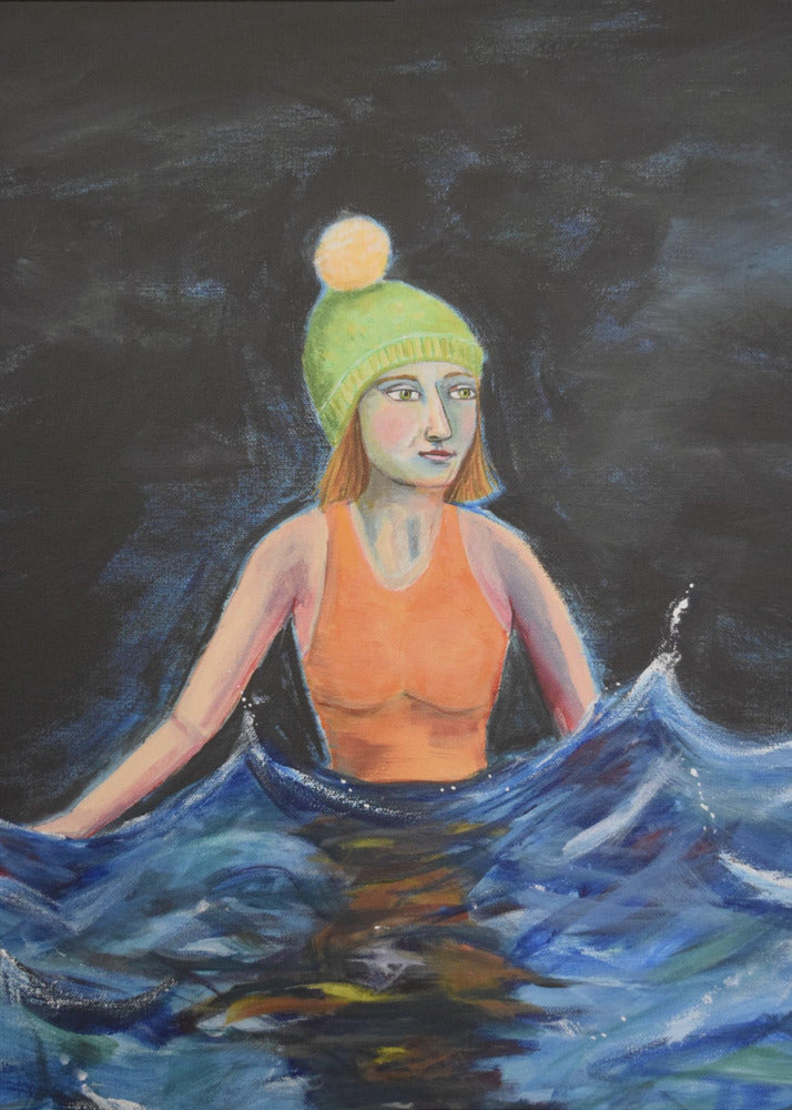 Wild Swimming in Ocean | Poster