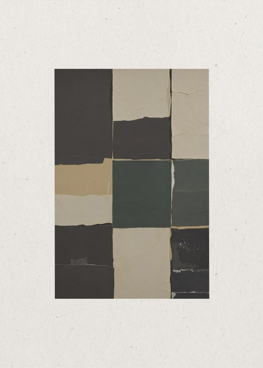 Textured Grid Harmony | Poster