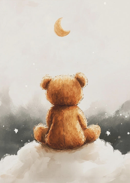 Moonlit Bear Dreams | Poster