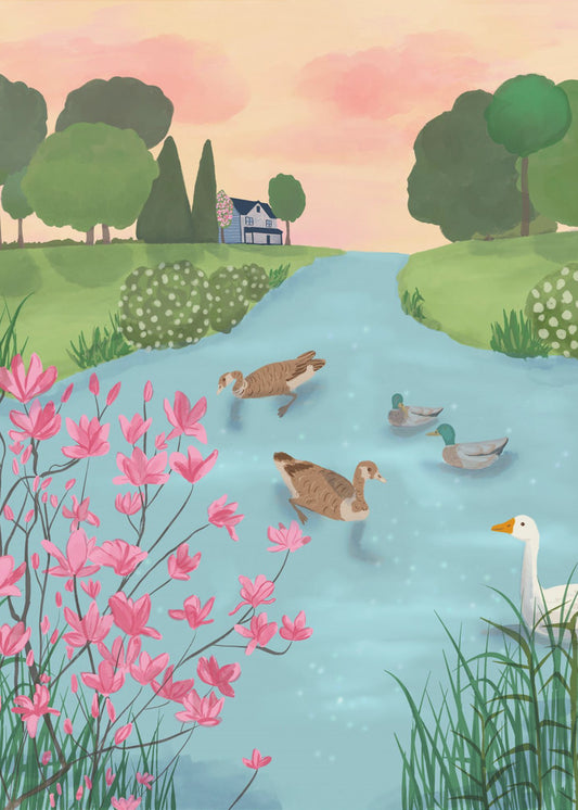 Ducks on Summer Trails | Poster