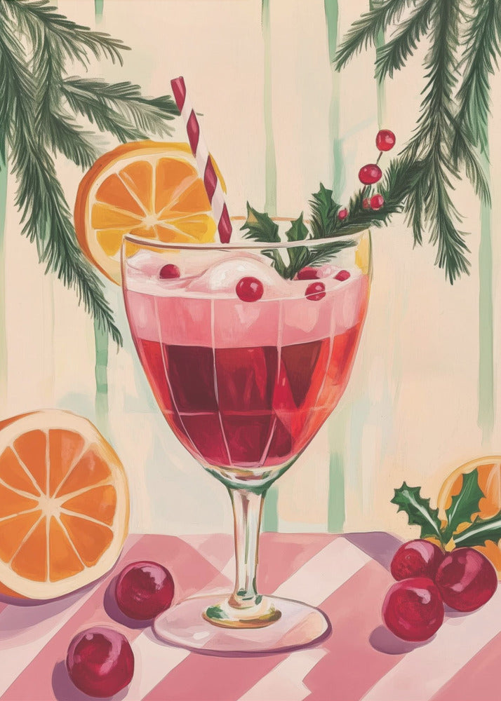Christmas Red Cocktail | Canvas