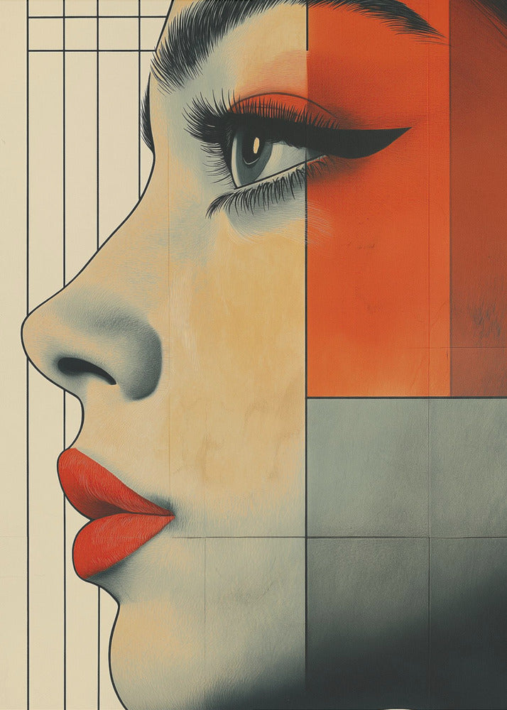 A Woman Face Vintage Poster (3) | Canvas