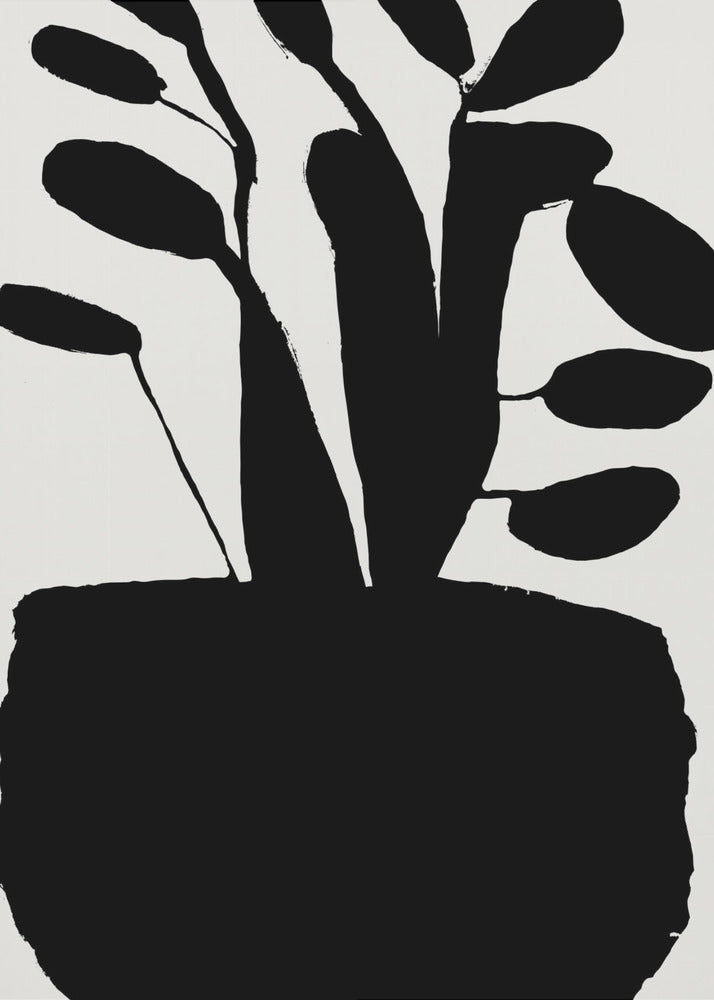 Potted Plant Silhouette No2 | Canvas