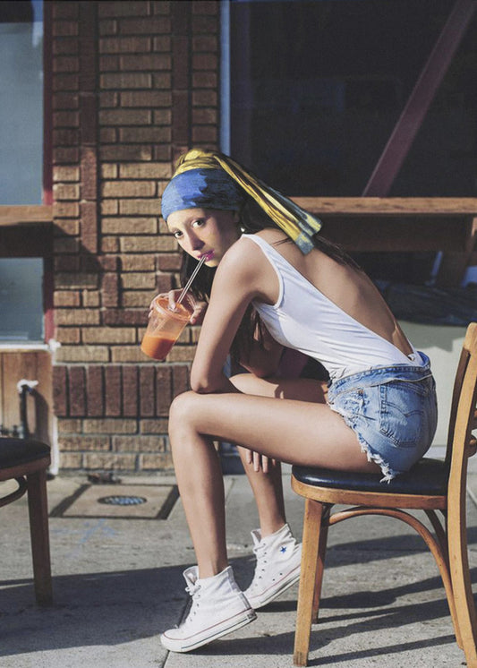 Girl With Pearl Earring Chillout Mood | Poster