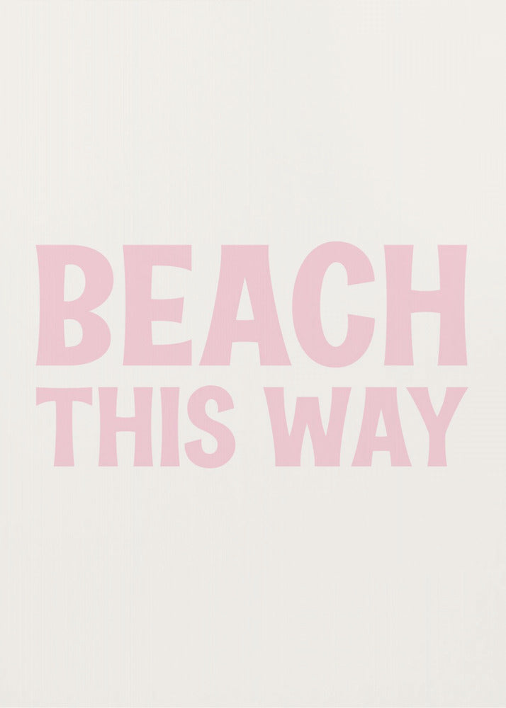 Beach This Way | Canvas