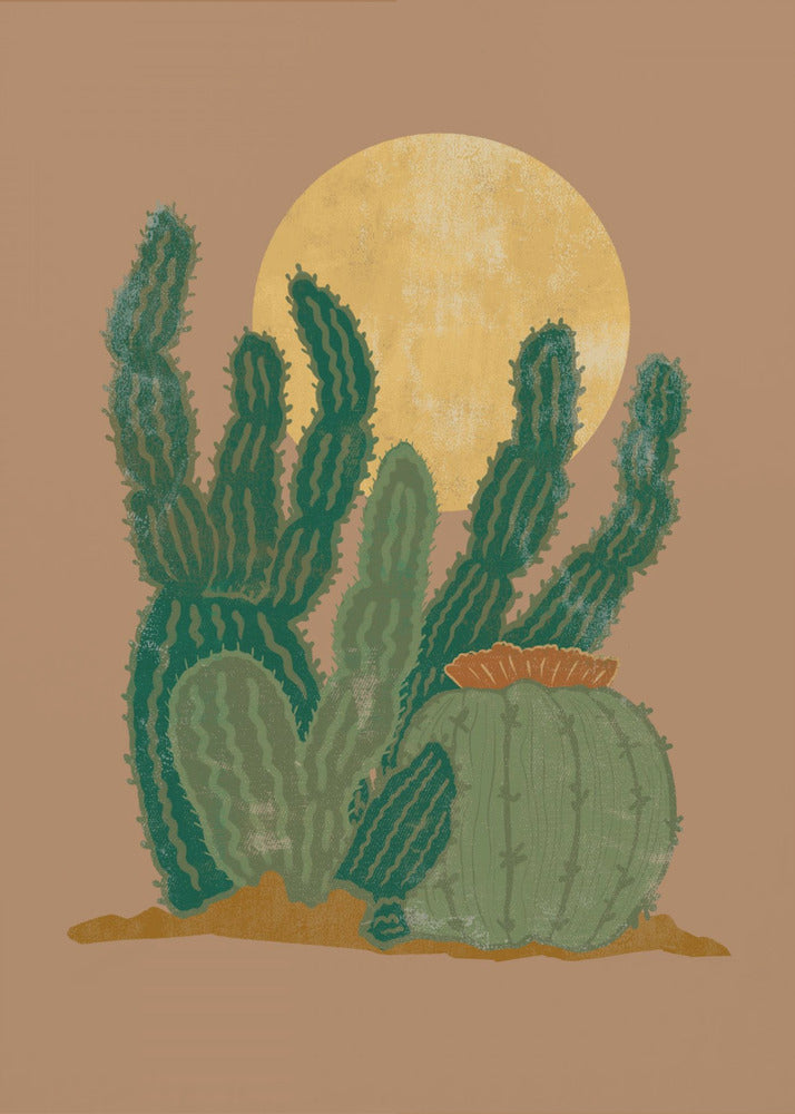 Modern Americana Cactus | Canvas