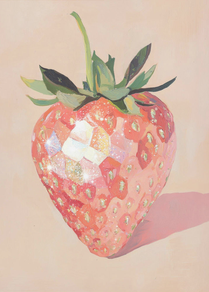 Glistening Strawberry | Canvas
