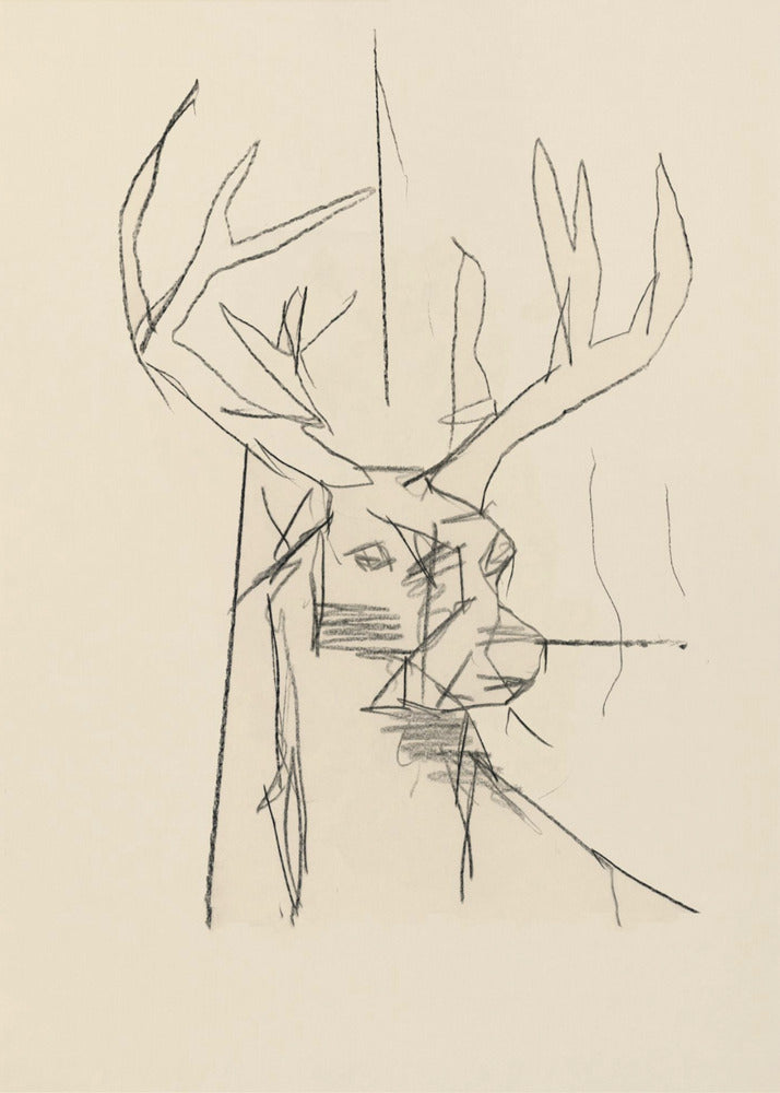 Étude Cerf (stag) No.2 | Canvas