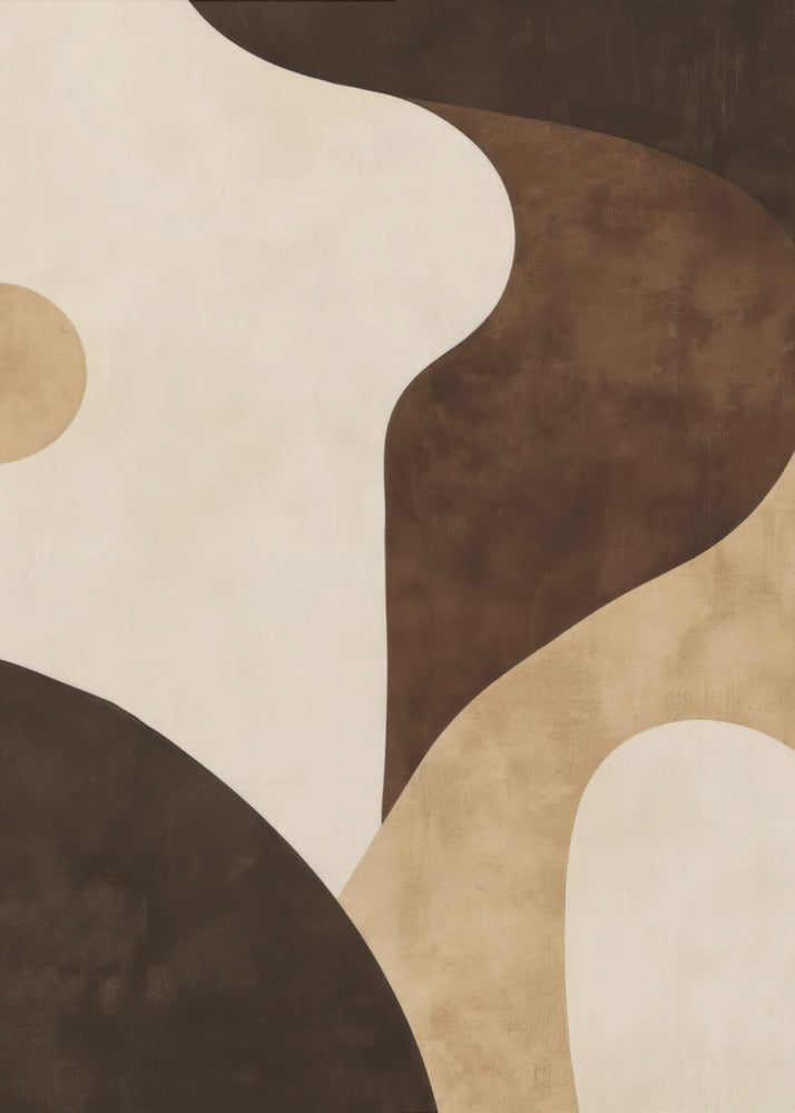 Brown Tones Geometric 2 | Poster