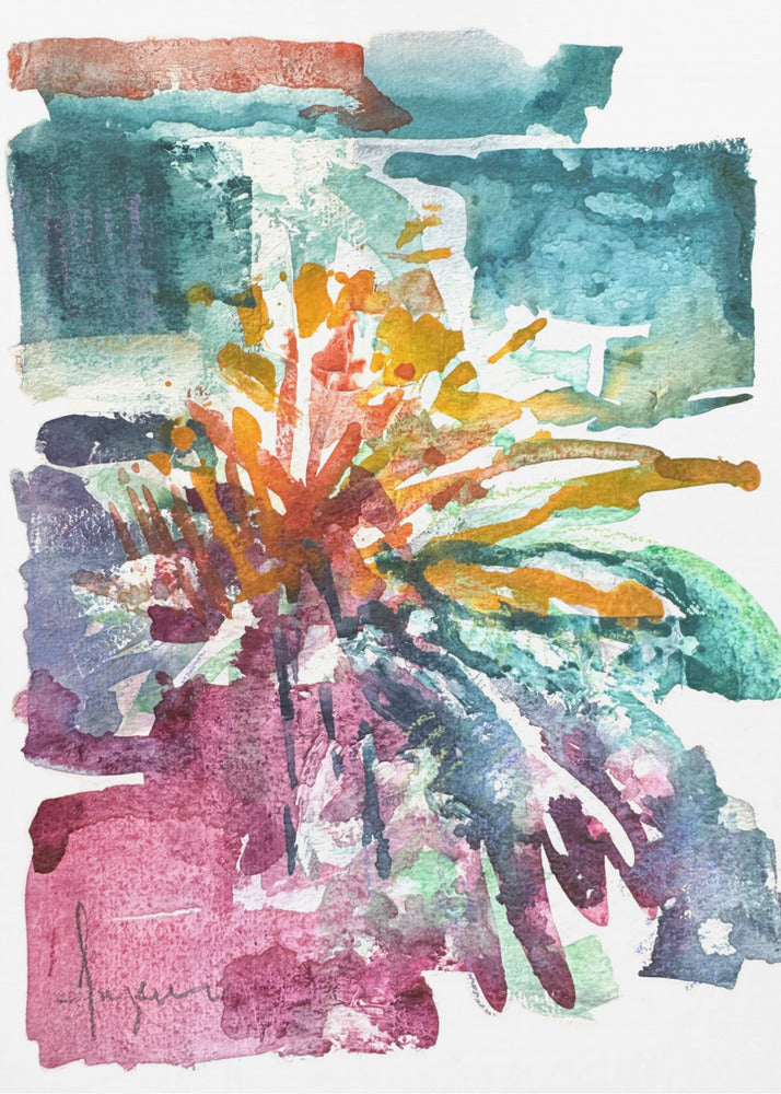 Orchid Passion Watercolor | Canvas