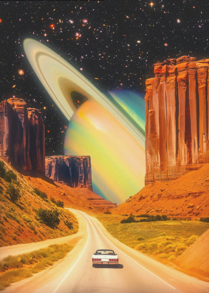 Road Trip to the Rings of Infinity | Canvas