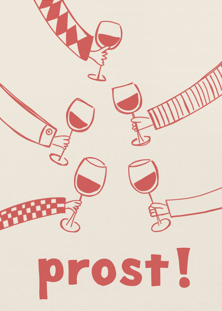 Prost! Wine Party with Friends | Poster