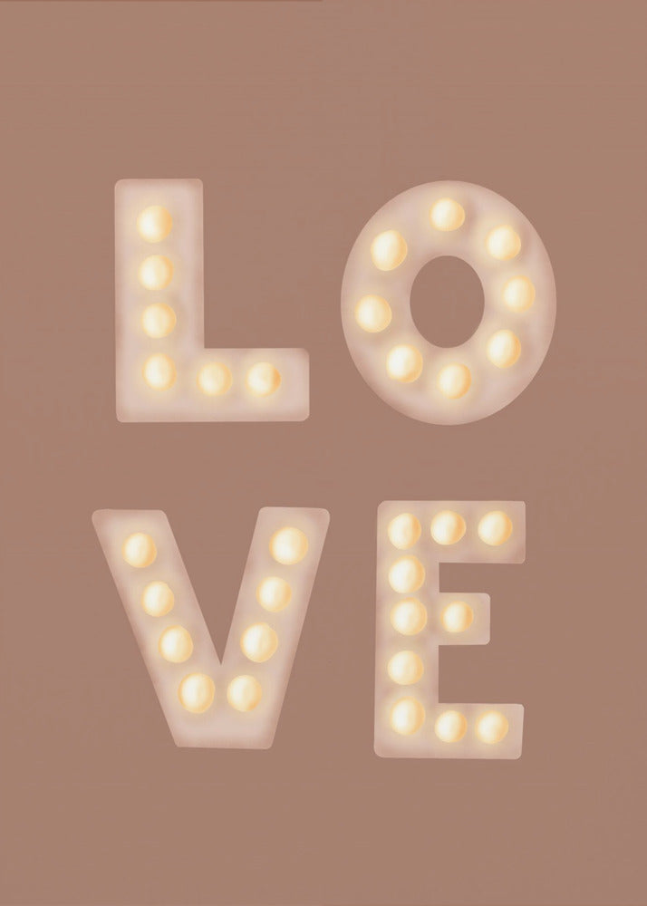 Love Lightletters Mochamousse | Poster