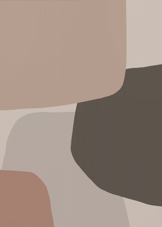 Organic Shapes in Earthy Tones | Canvas