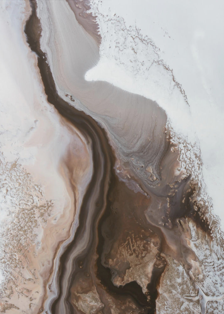 Sophisticated Browns - Earthly Currents 3 | Canvas