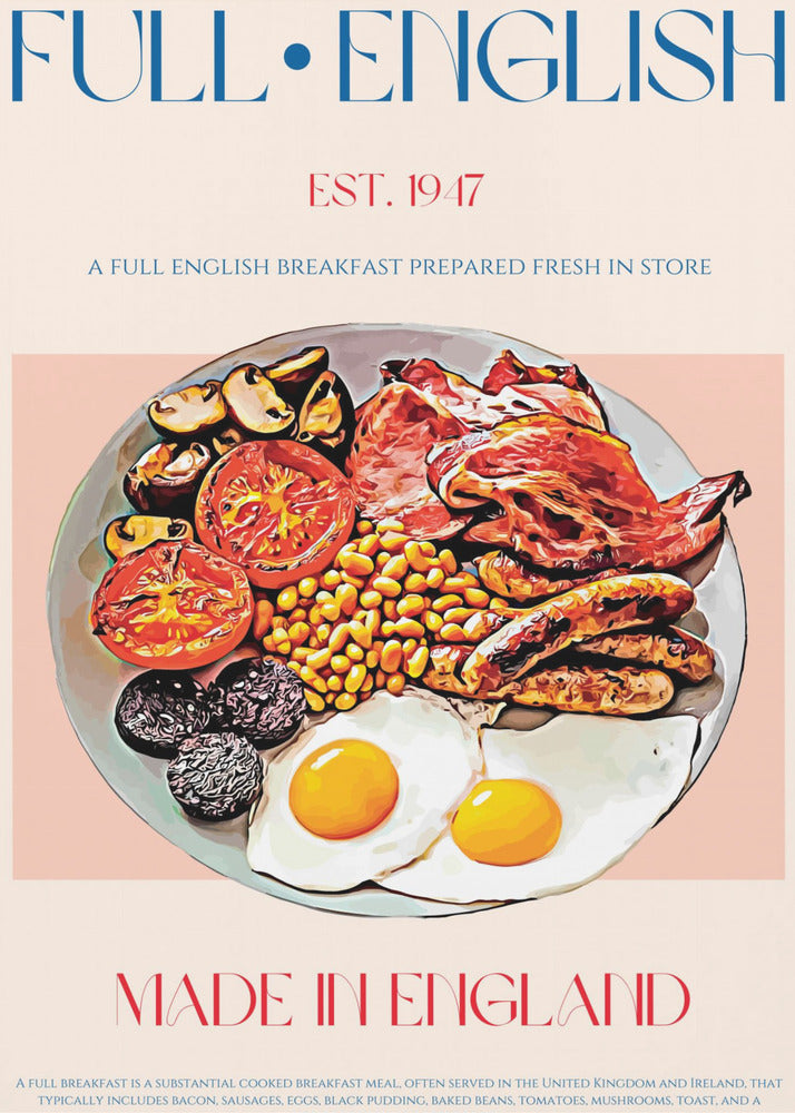 Traditional Full English Breakfast | Poster