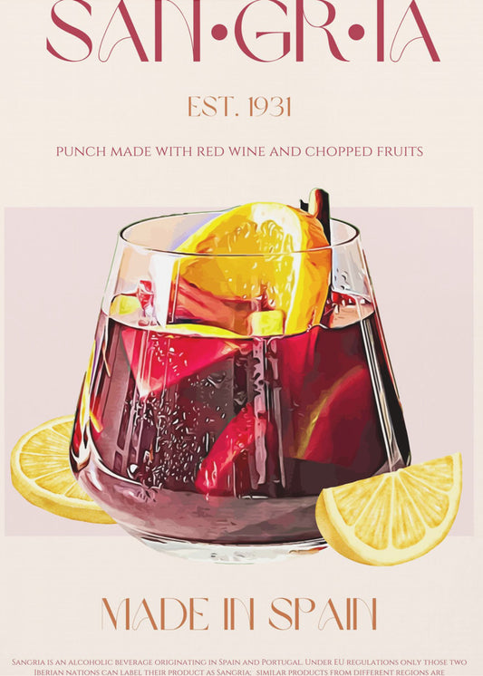 A Glass Filled With Red Wine | Poster