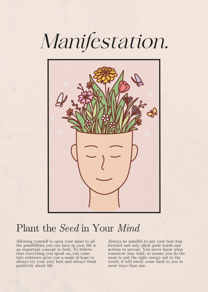 Manifestation with a serene figure | Poster