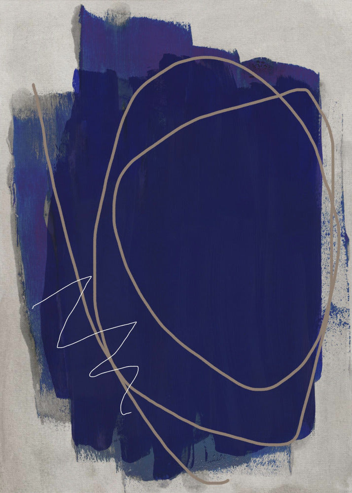 Blue Strokes 5 | Canvas