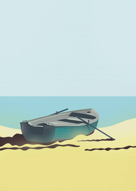 Boat on Beach | Canvas