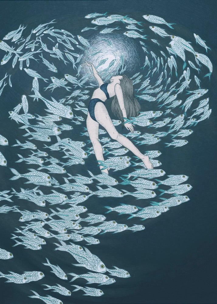 Even Fish Love the Sea Colour | Canvas