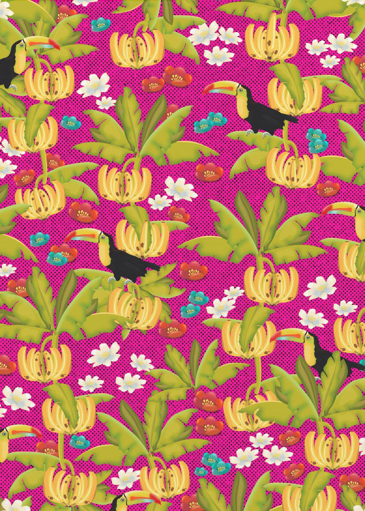 Bananas And Toucans Pattern | Poster