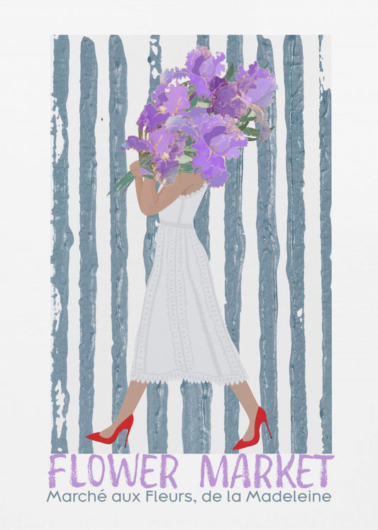 Flower Market Marche aux fleurs Paris | Canvas