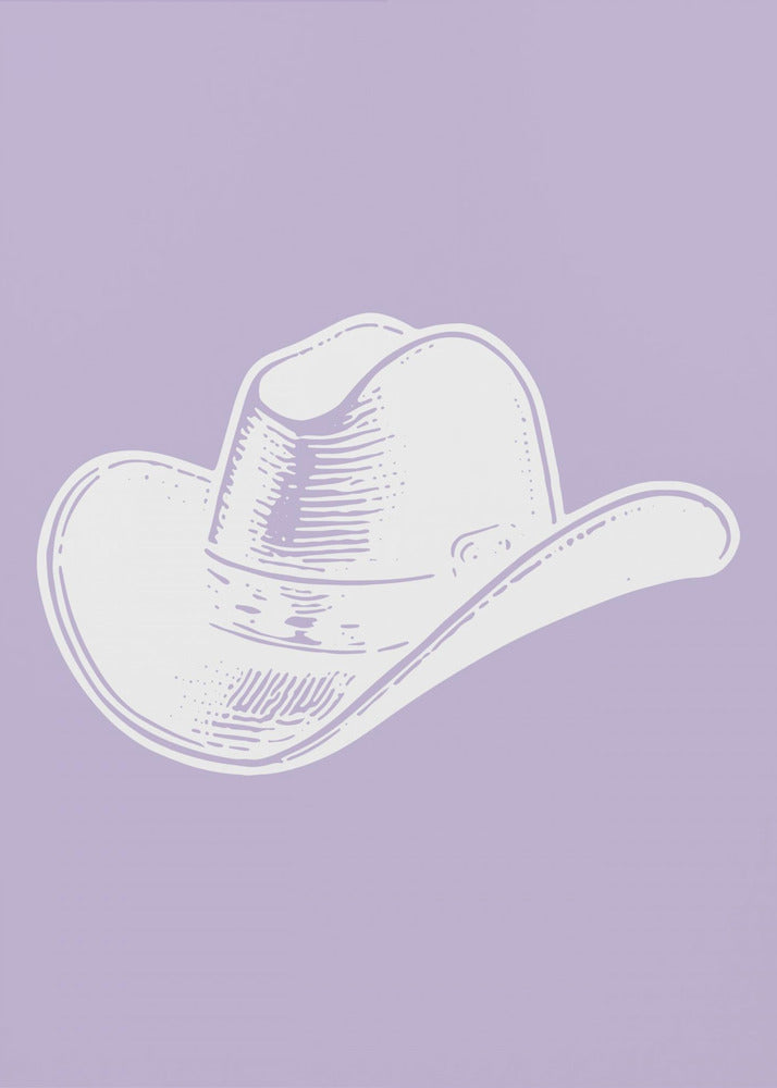 Purple Cowboy Hat | Canvas