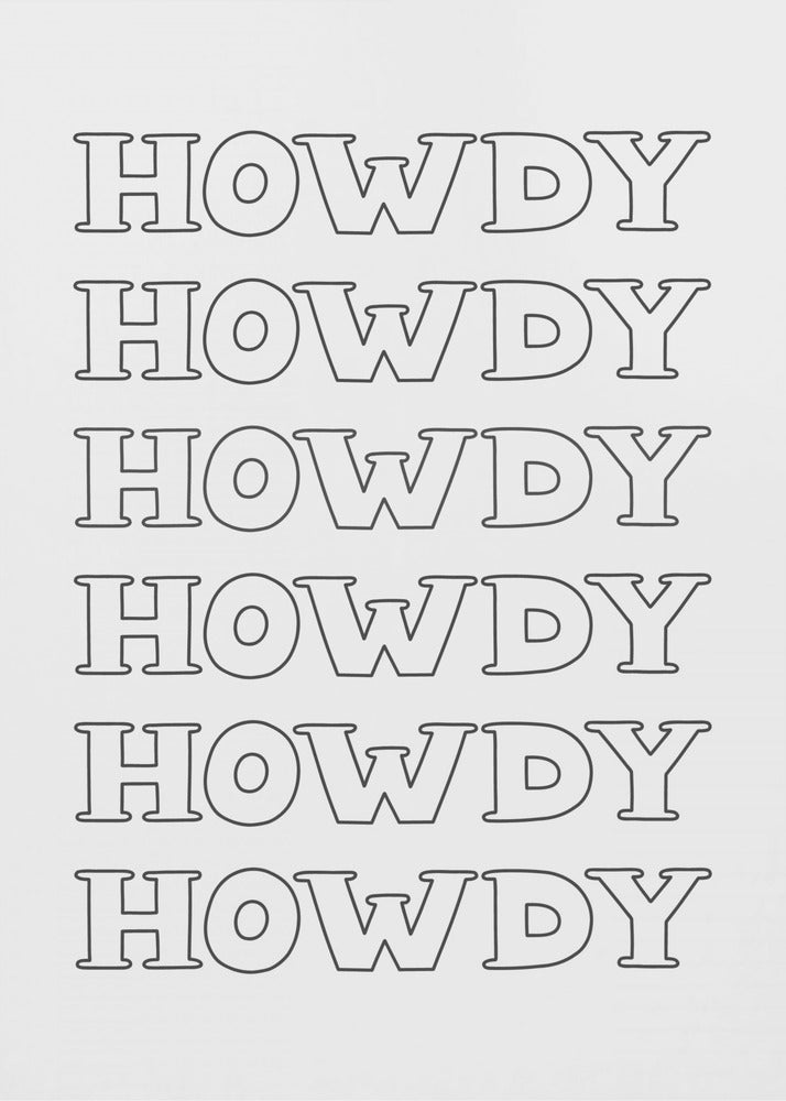 Black Howdy | Canvas