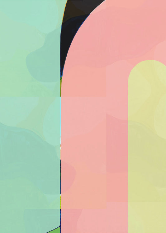 Pastel Curves | Poster