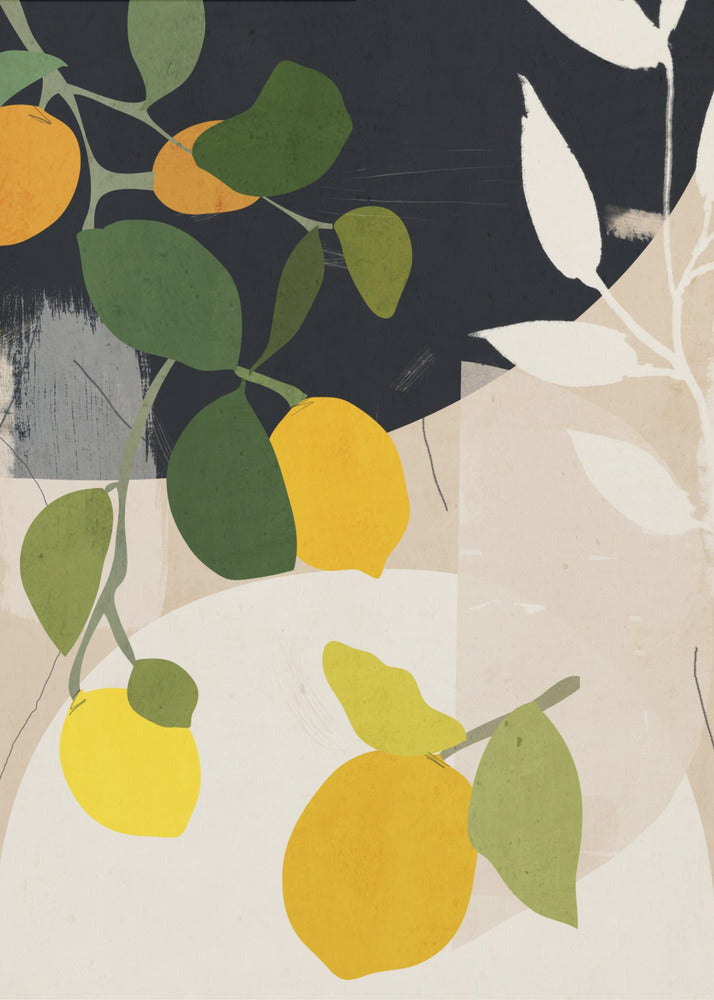 Lemon Abstract Art | Poster
