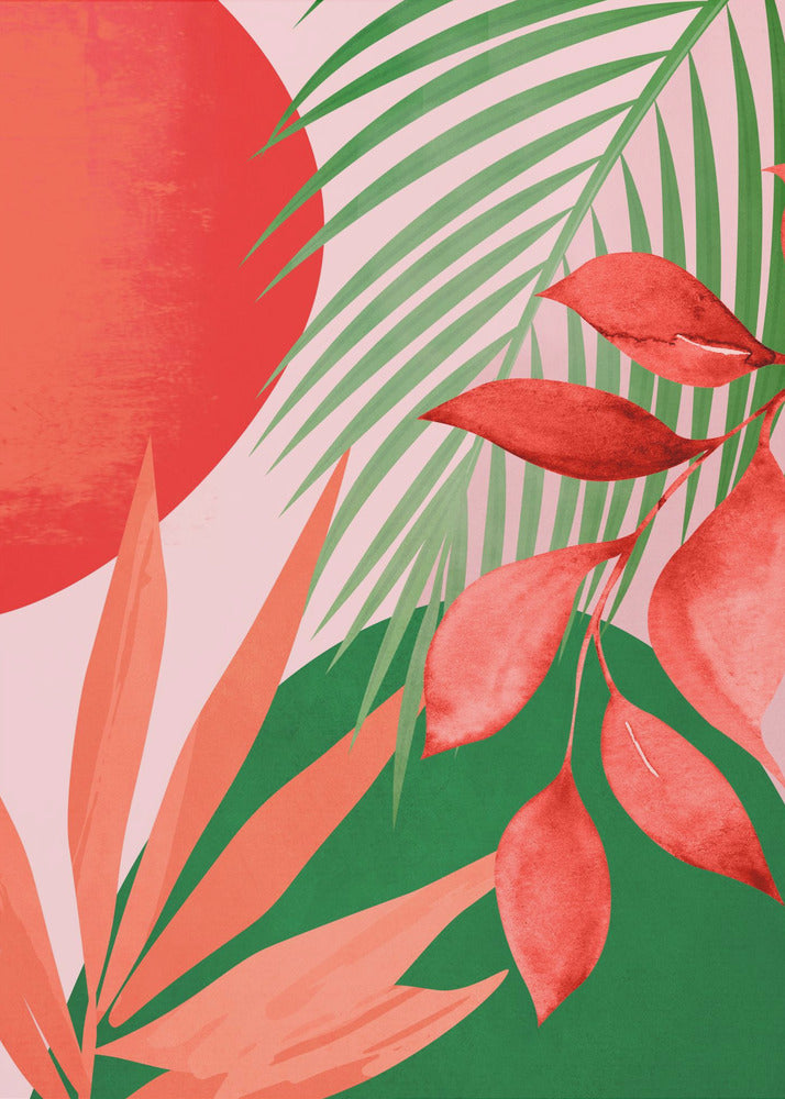 Abstract Art Tropical Garden | Canvas