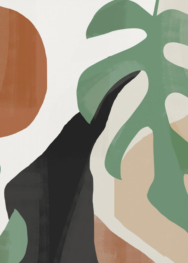 Abstract Art Tropical Leaves | Poster