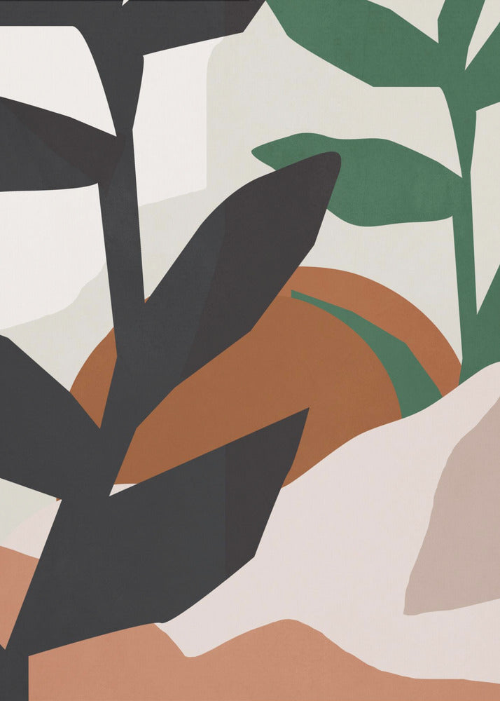 Abstract Art Tropical Leaves | Canvas