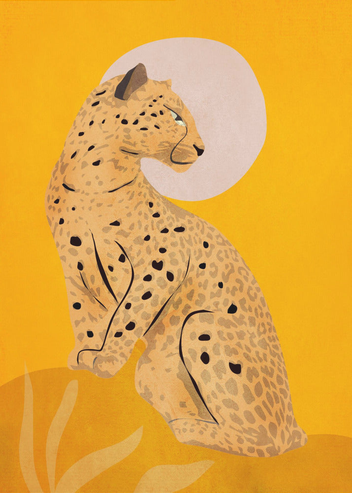 Golden Graceful Cheetah | Poster