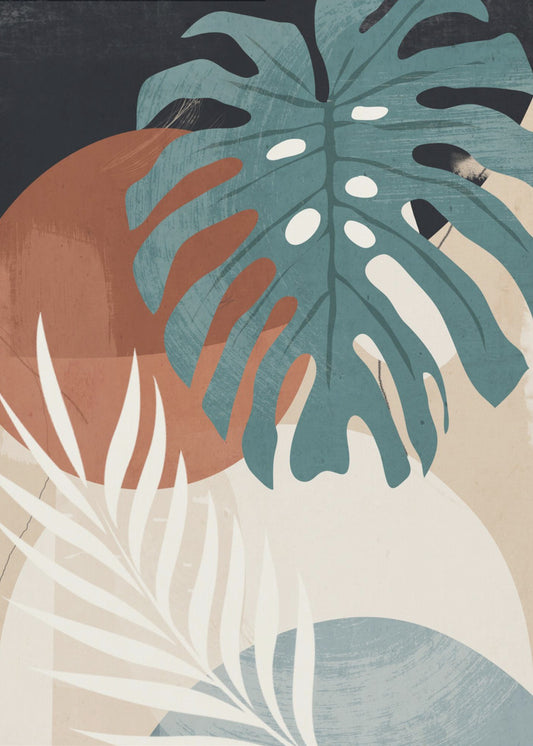 Abstract Art Tropical Leaves | Canvas