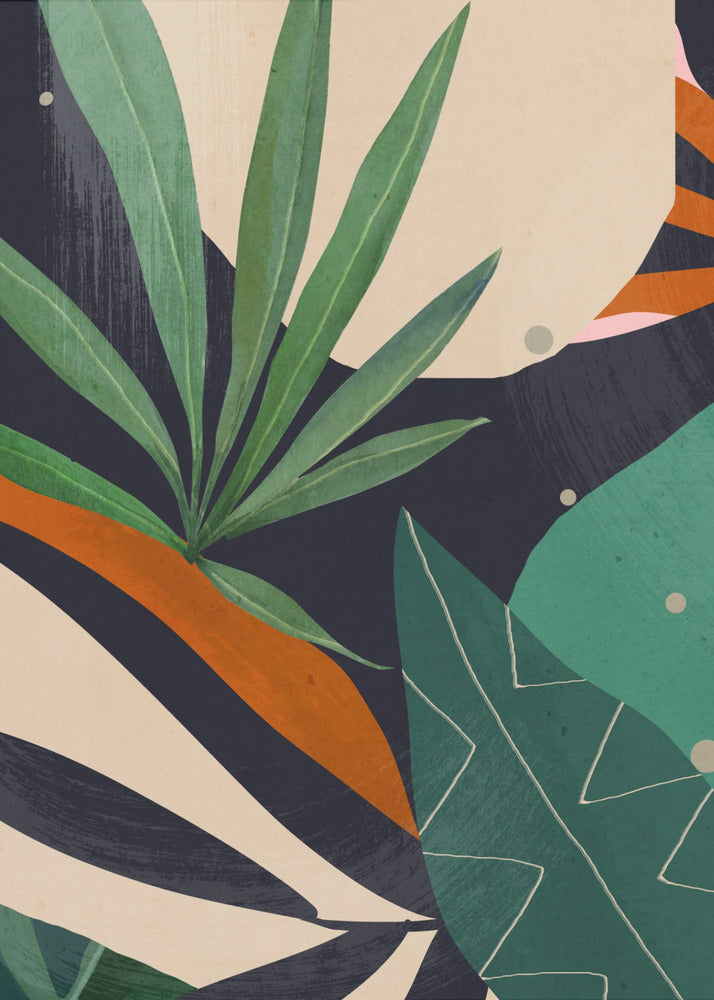 Abstract Art Tropical Leaves | Canvas