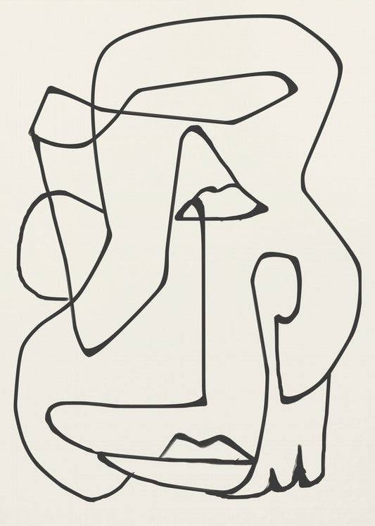 Abstract Line Art | Canvas