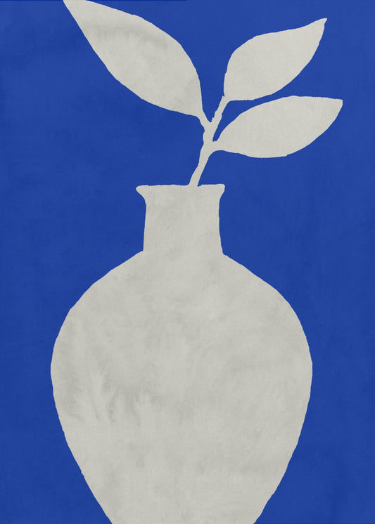 White Vase Silhouette | Canvas