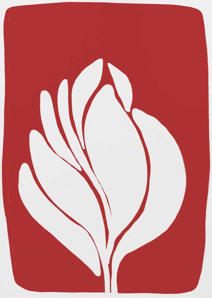 White Blossom Silhouette | Poster