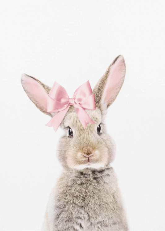 Bunny With a Bow | Canvas