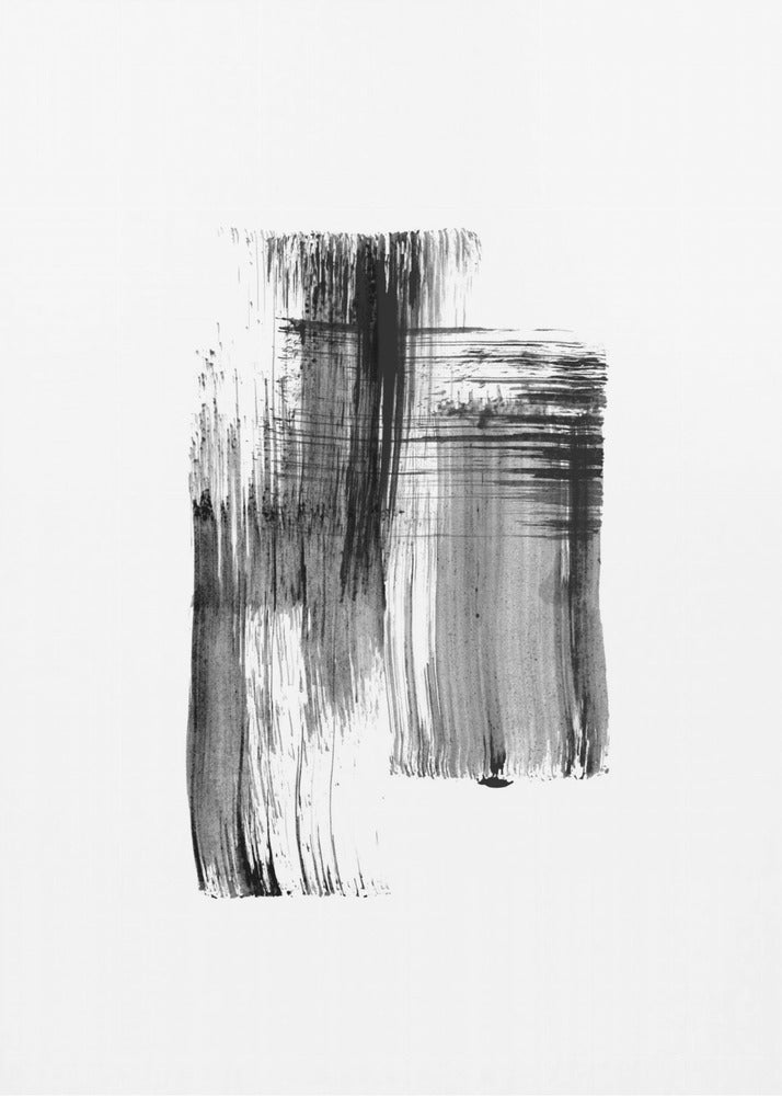 Ink %22black Ink Strokes No.01%22 | Canvas