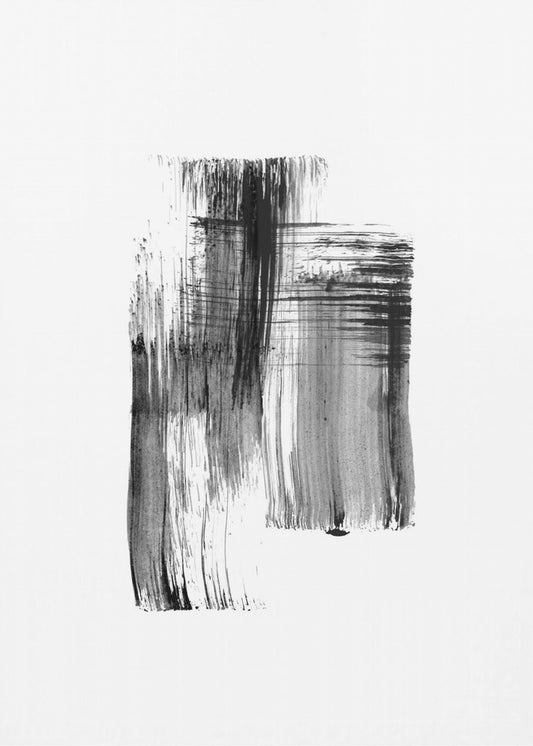 Ink %22black Ink Strokes No.01%22 | Canvas